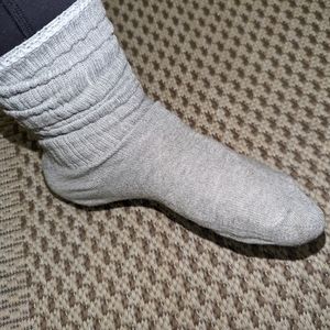 Grey boot socks